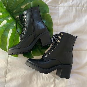 NWOT JustFab Combat Boots